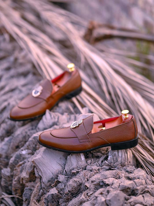 Brown Loafer Rubbur Sole– sp 097