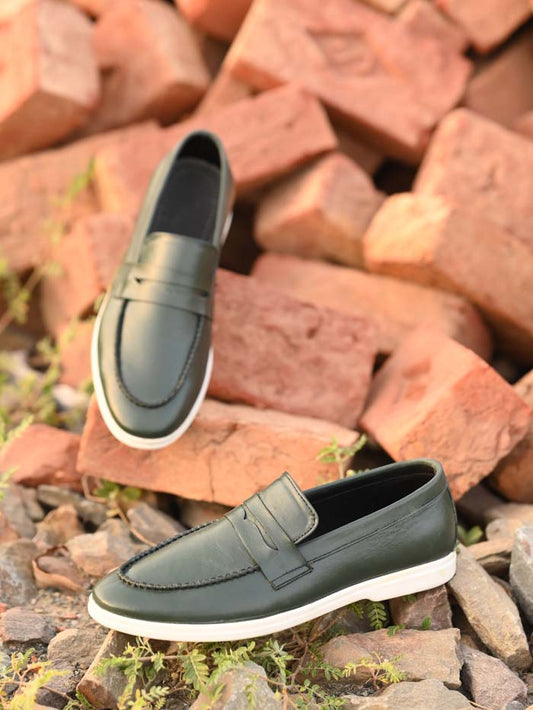 Leather Loafer Shoes-Sku 036