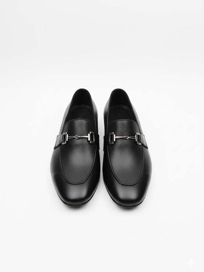 Leather Milled Loafer-Sku 379 Rubber Sole